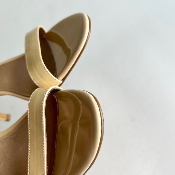 Halogen Cream Patent Leather Ankle Strap Heels size 8 - Picture 14 of 16